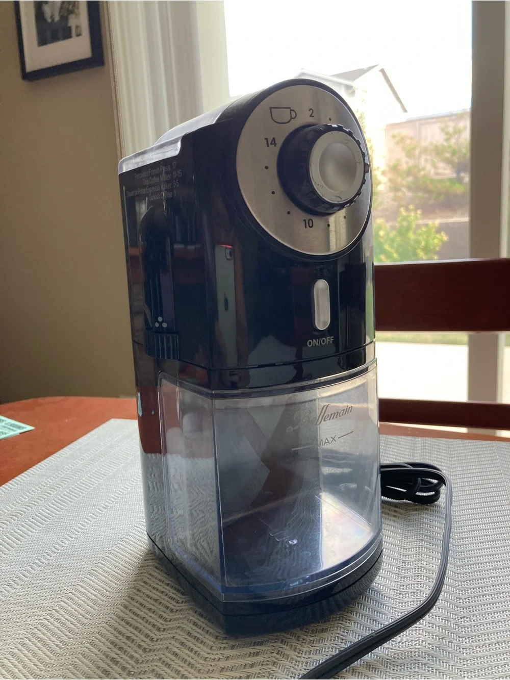 Bellemaine Electric Coffee Grinder